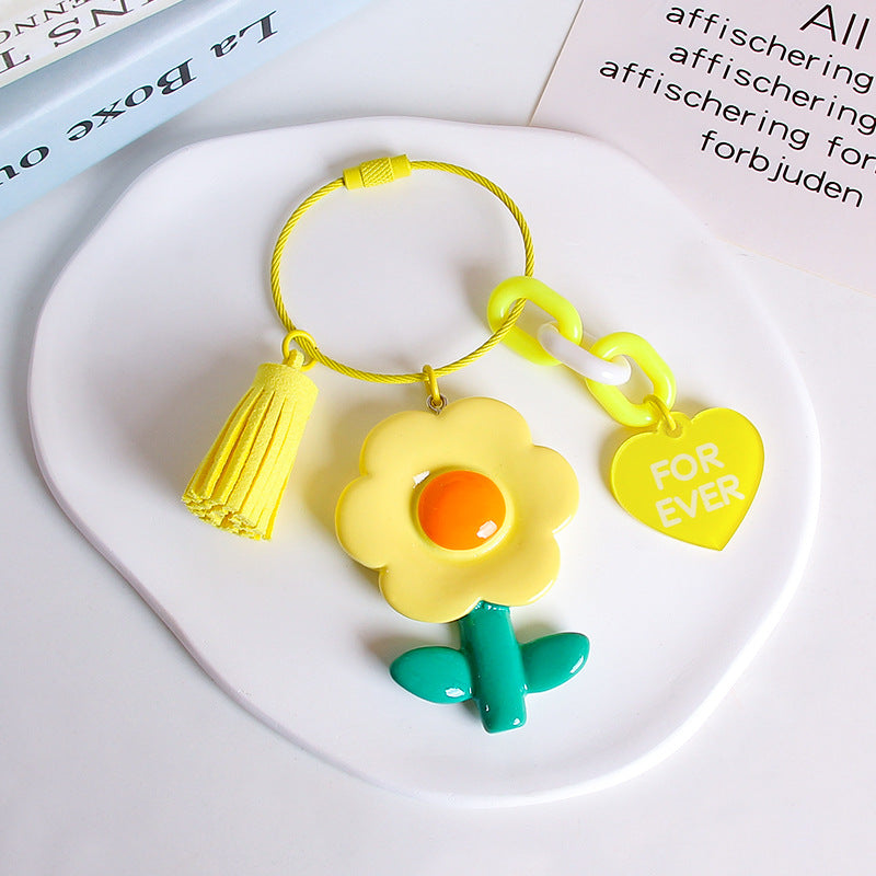 Wholesale Flower Wire Rope Keychain